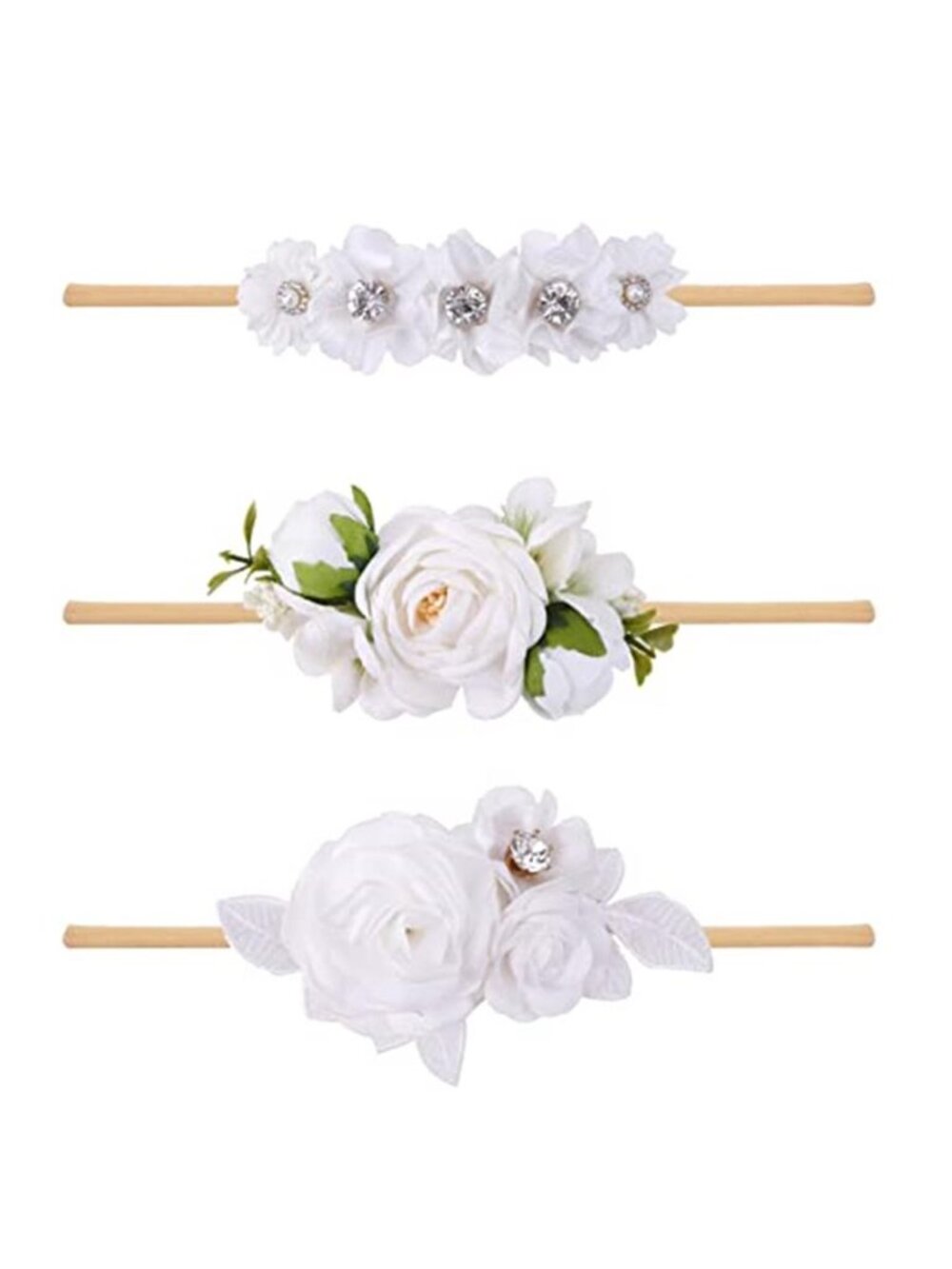 Baby Girl Headbands Bow Nylon Soft Stretch Infant Toddler Hair Bands